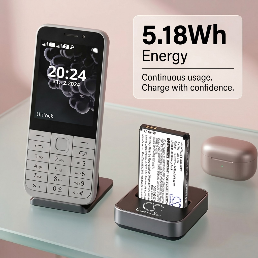 Batería compatible con Nokia CS-NKL524SL