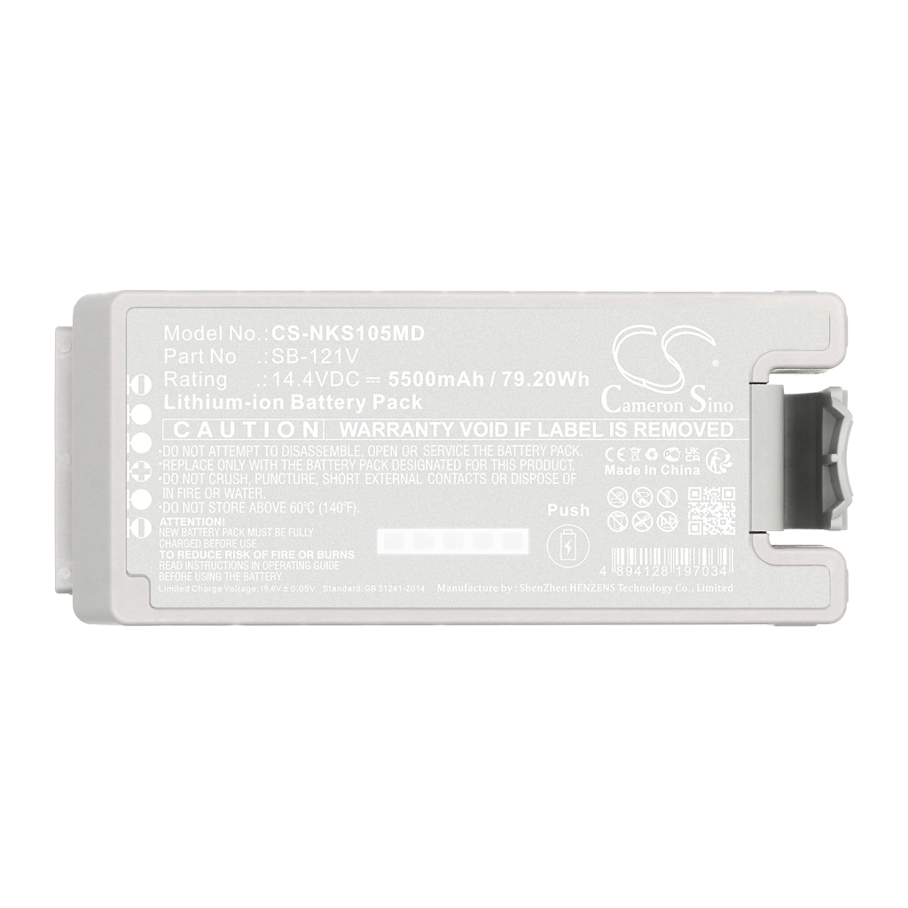 Batería compatible con Nihon Kohden CS-NKS105MD