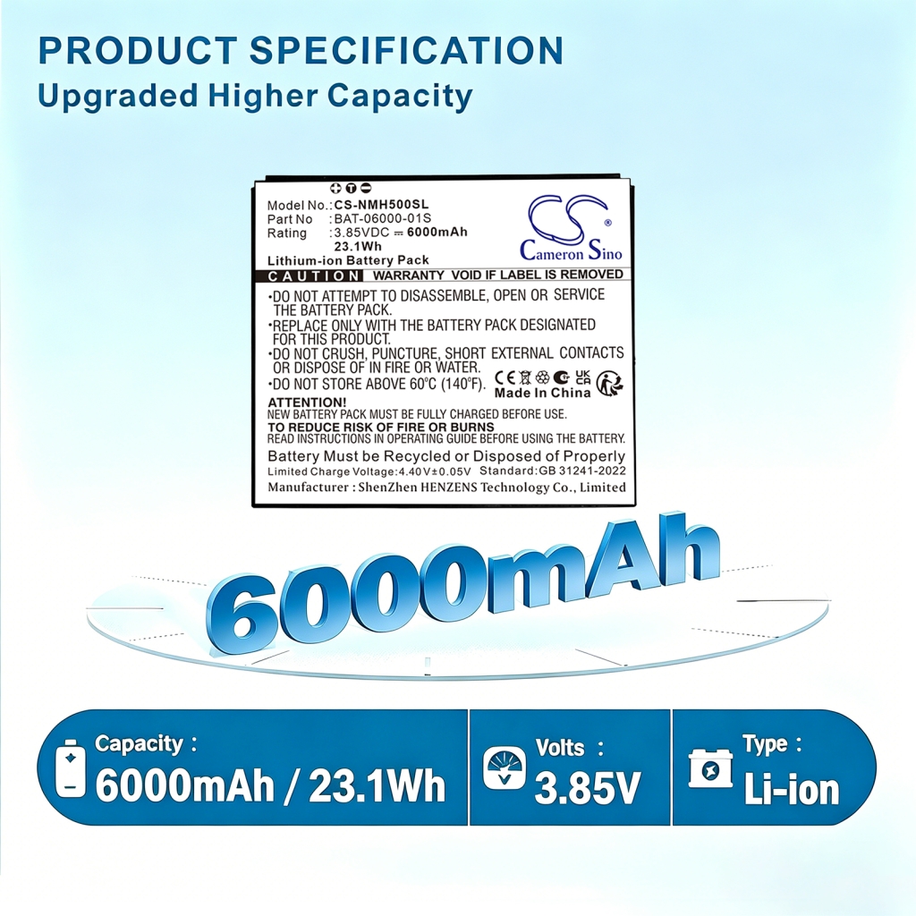 Battery compatible with Sonim