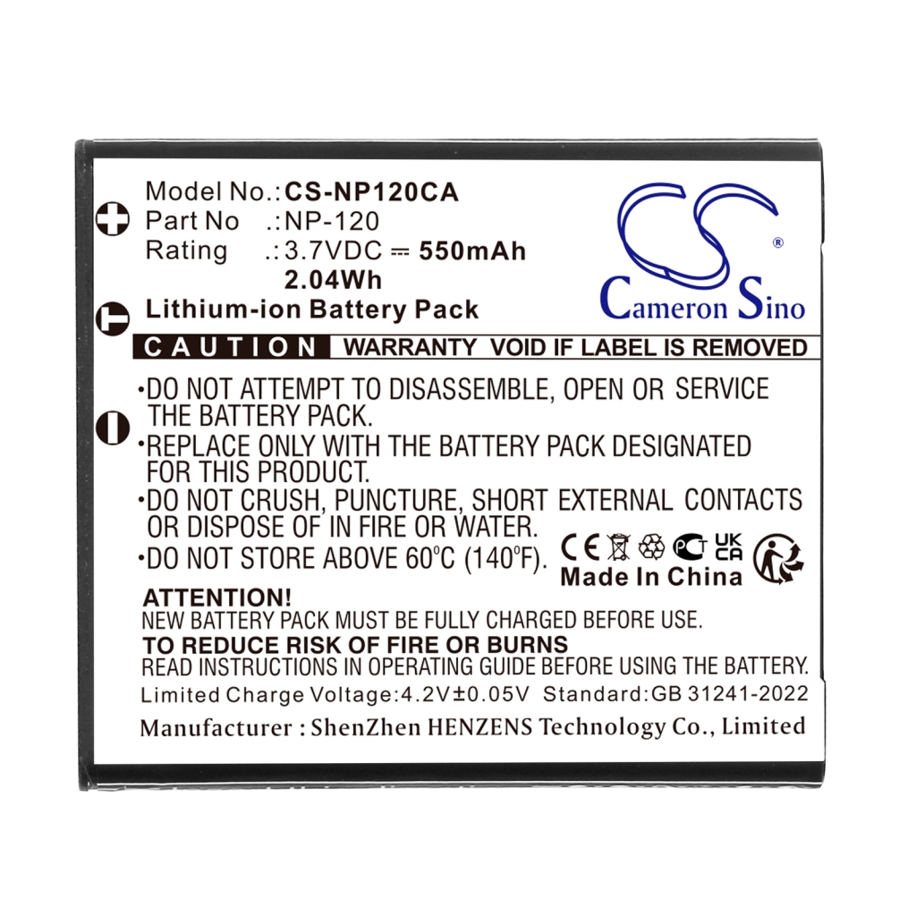 Camera Battery Casio Exilim EX-ZS15