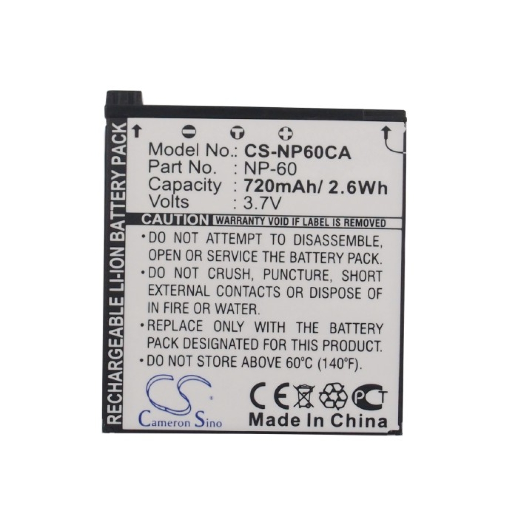 Camera Battery Casio Exilim EX-FS10GY