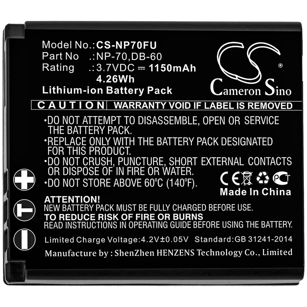 Baterías Sustituye CGA-S005