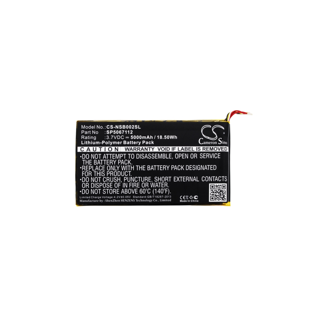 Batería compatible con Fuhu CS-NSB002SL