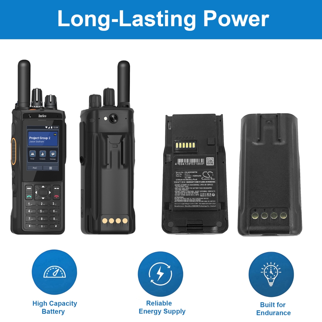 Batería de radio de dos vías Inrico CS-NSR388TW