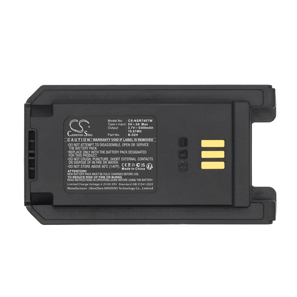 Batería de radio de dos vías Inrico CS-NSR740TW