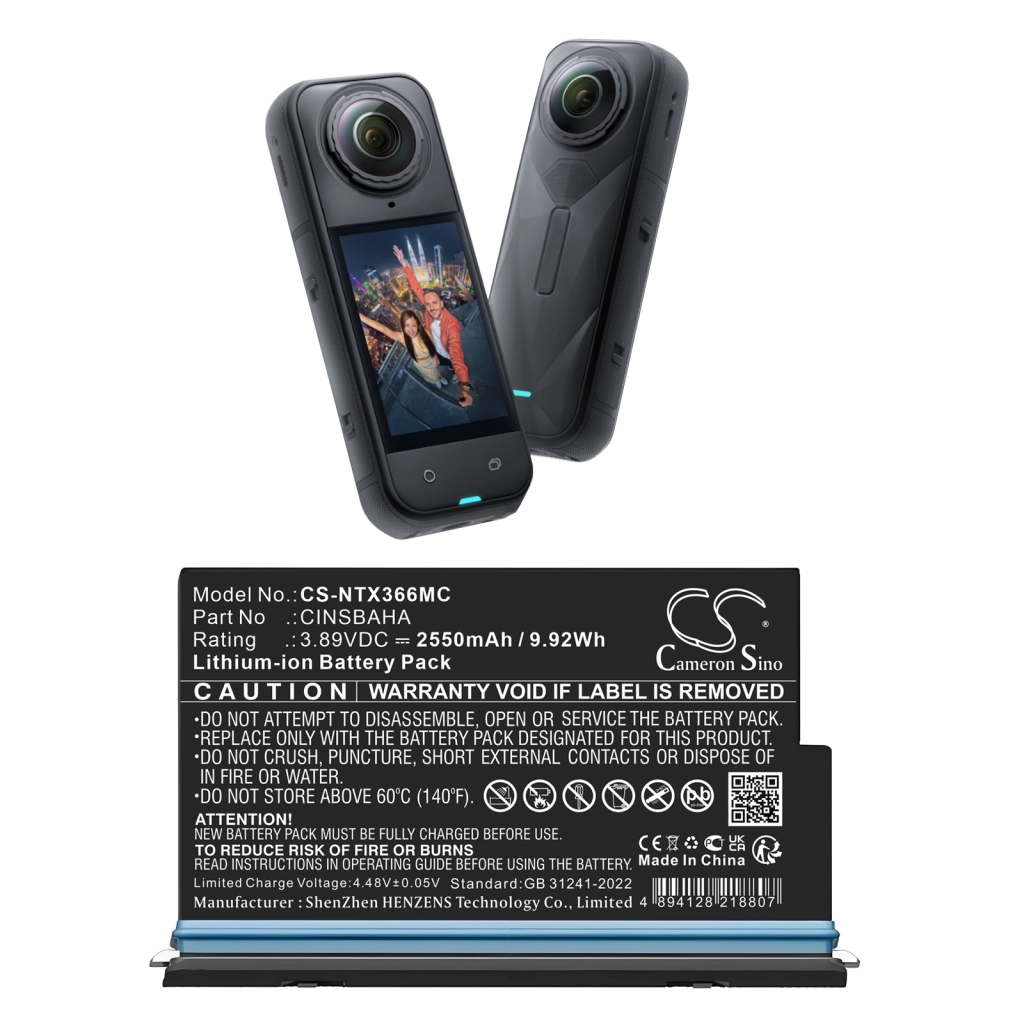 Camera Battery Insta360 CS-NTX366MC