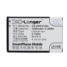 Reemplazo de batería compatible para OPPO BLP515
