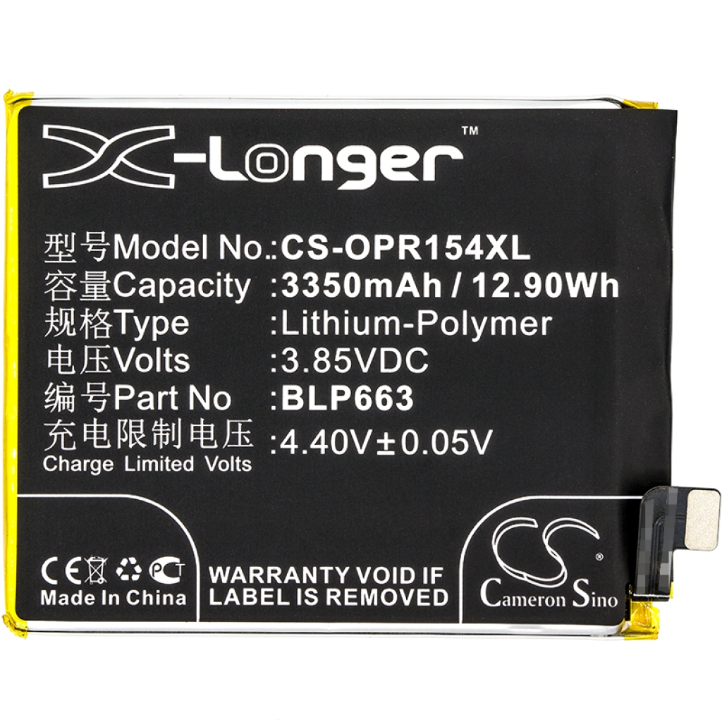 Batería compatible con OPPO CS-OPR154XL