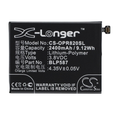 Reemplazo de batería compatible para OPPO BLP587