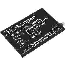 Reemplazo de batería compatible para OPPO BLP863