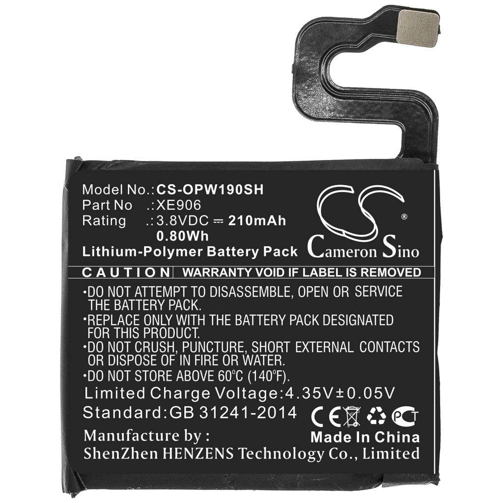 Batería Smartwatch Oppo CS-OPW190SH