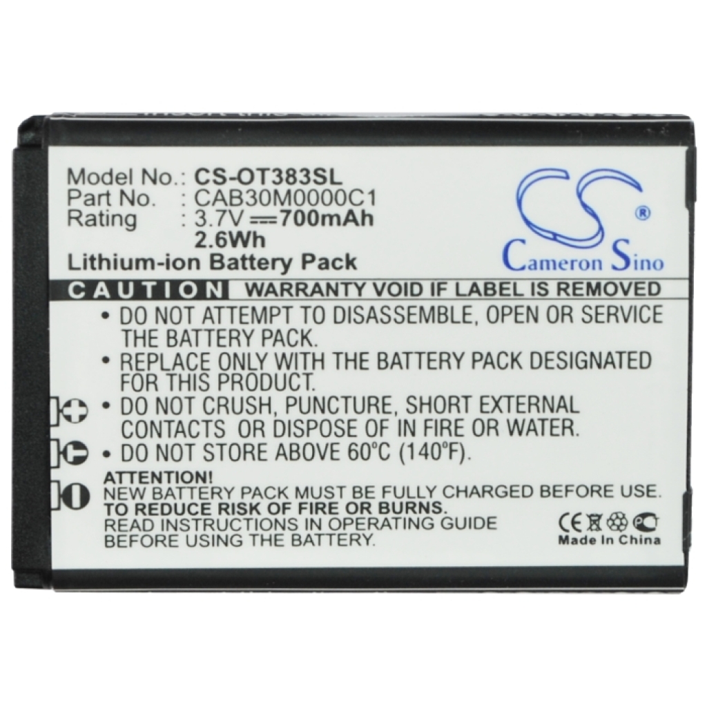 Baterías Sustituye CAB2170000C2