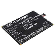 Reemplazo de batería compatible para Alcatel TLP021A2