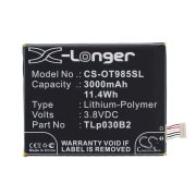 CS-OT985SL<br />Baterías para  reemplaza la batería TLp030B2