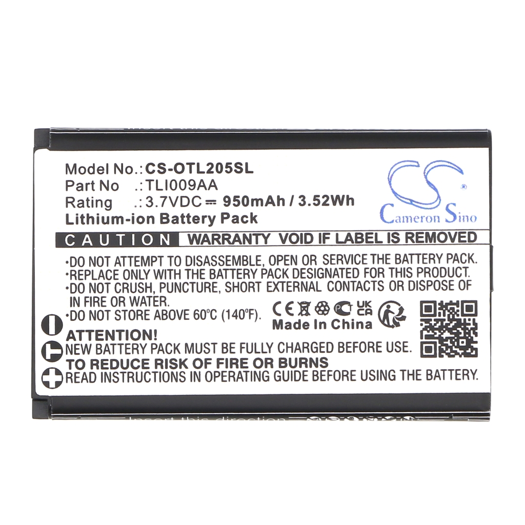 Battery Replaces TLI009AA