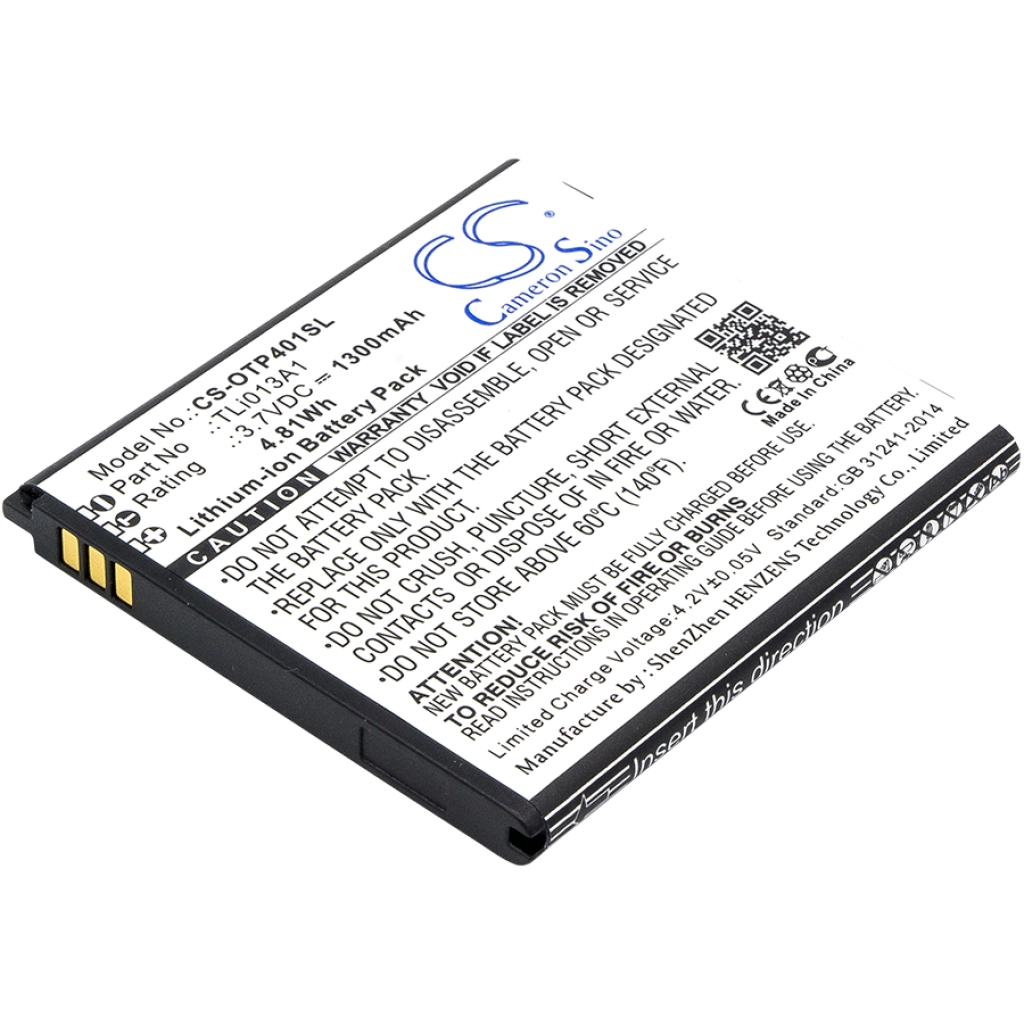 Batería del teléfono móvil Alcatel CS-OTP401SL