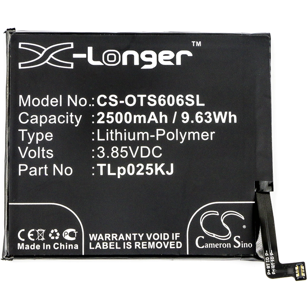 Batería del teléfono móvil Alcatel CS-OTS606SL