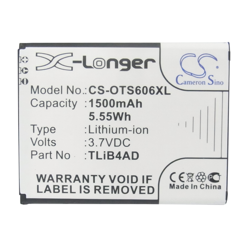 Batería compatible con Alcatel TCL CS-OTS606XL