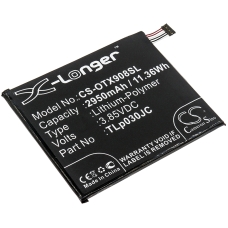 Reemplazo de batería compatible para Alcatel CAC3000034CC,TLP030JC
