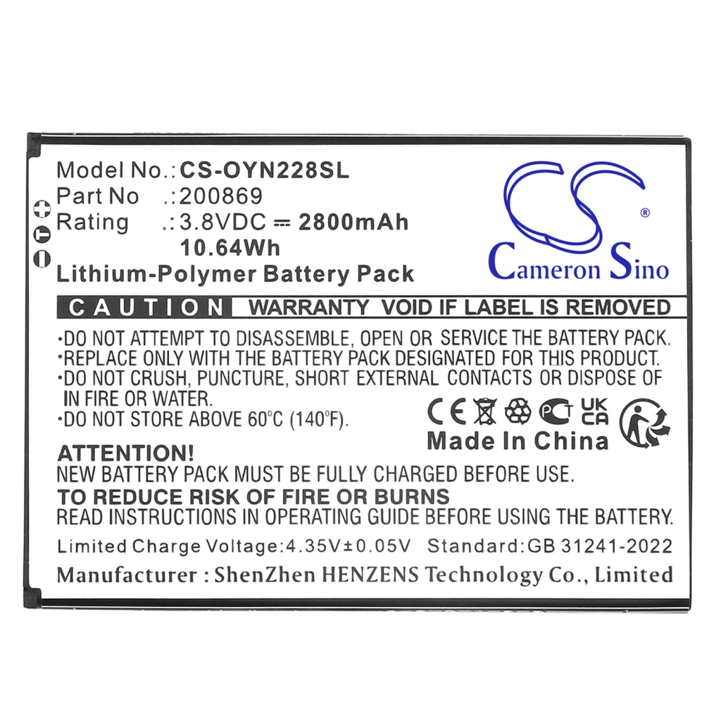 Batería del teléfono móvil Olympia CS-OYN228SL
