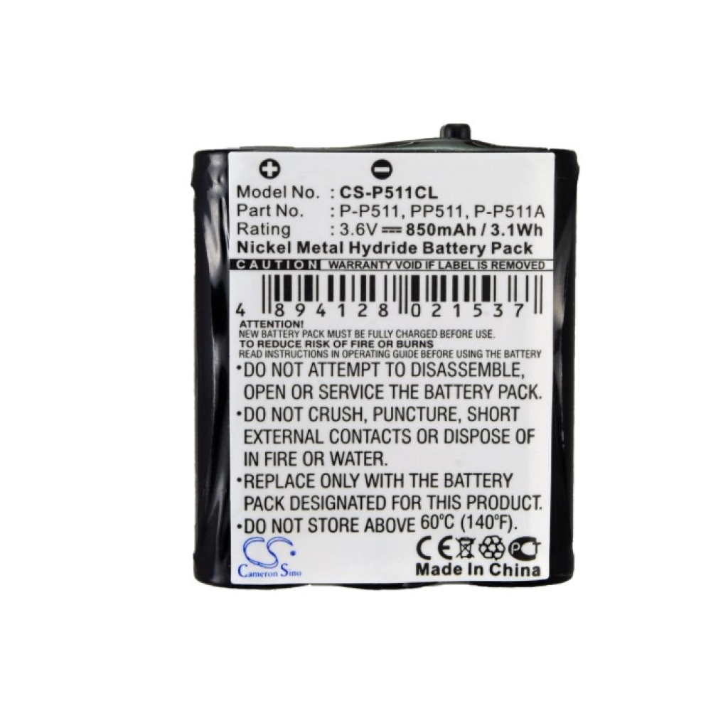 Radio Shack Sanyo Batería para teléfono inalámbrico CS-P511CL