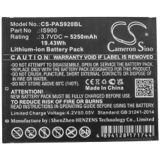 Reemplazo de batería compatible para Pax IS900