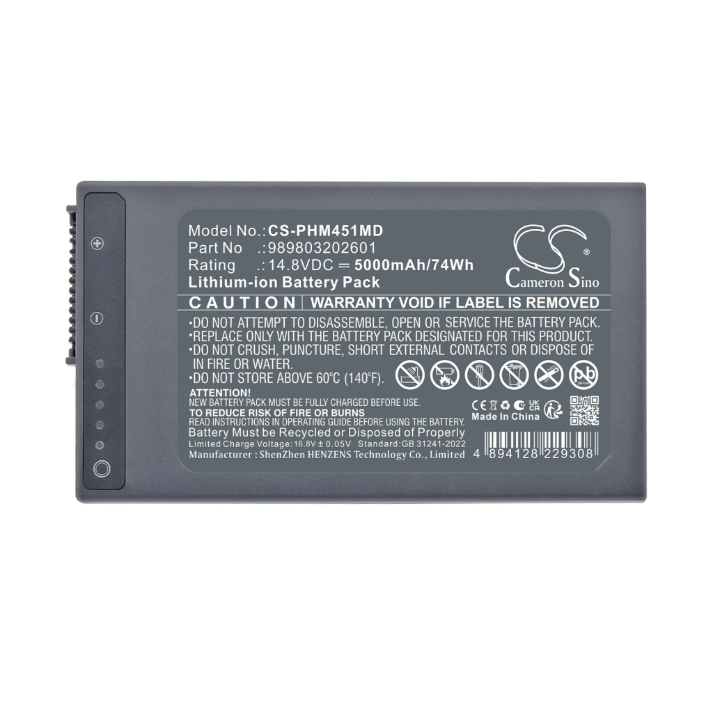 Batería compatible con Phillips CS-PHM451MD