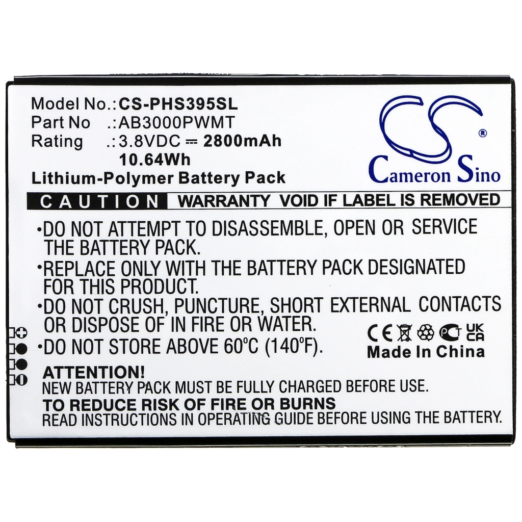 Battery Replaces AB3000PWMT