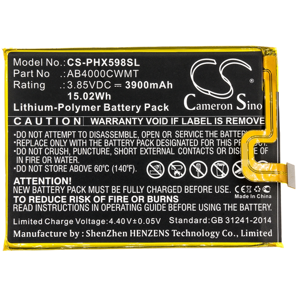 Batería del teléfono móvil Philips CS-PHX598SL