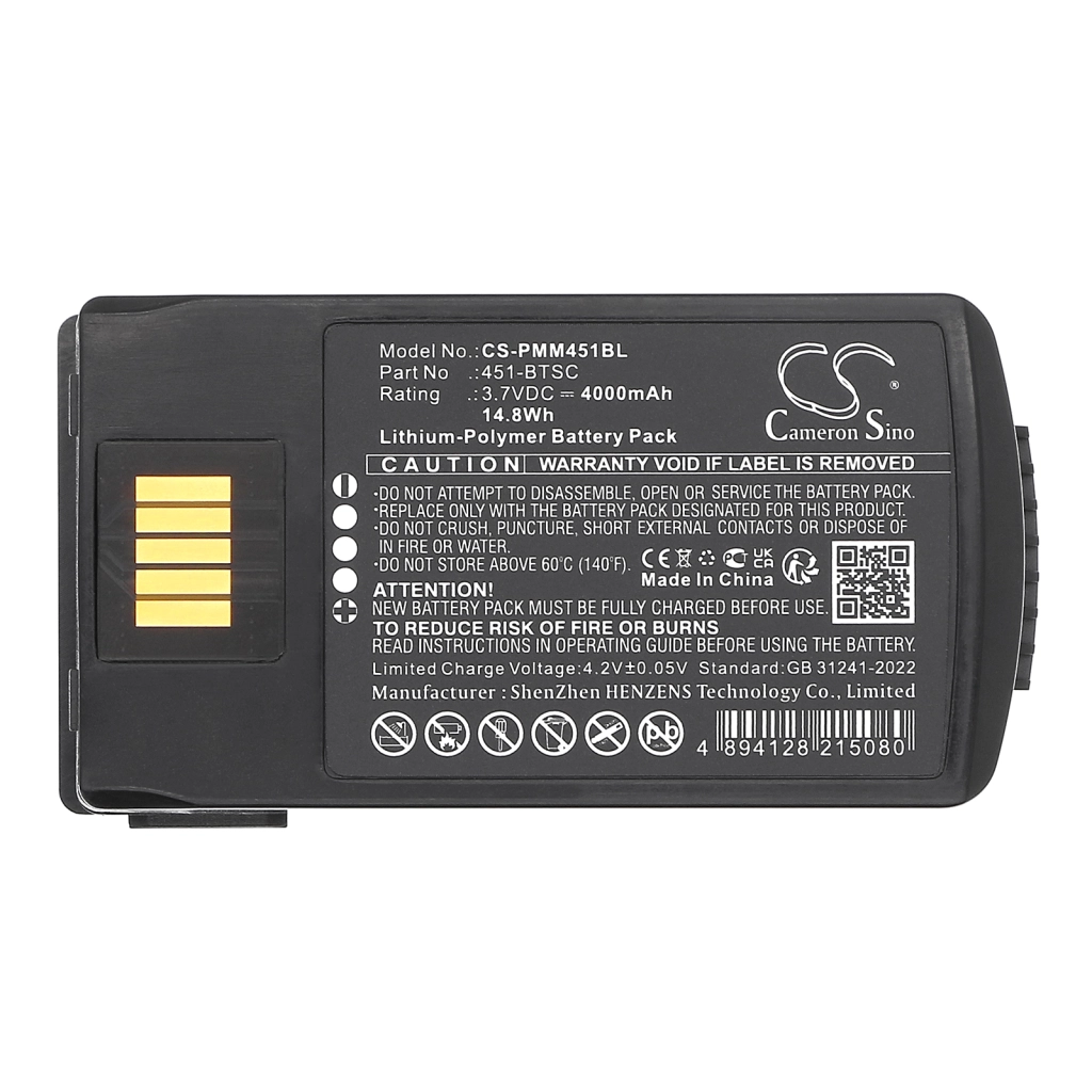 Batería de código de barras, escáner Point mobile CS-PMM451BL