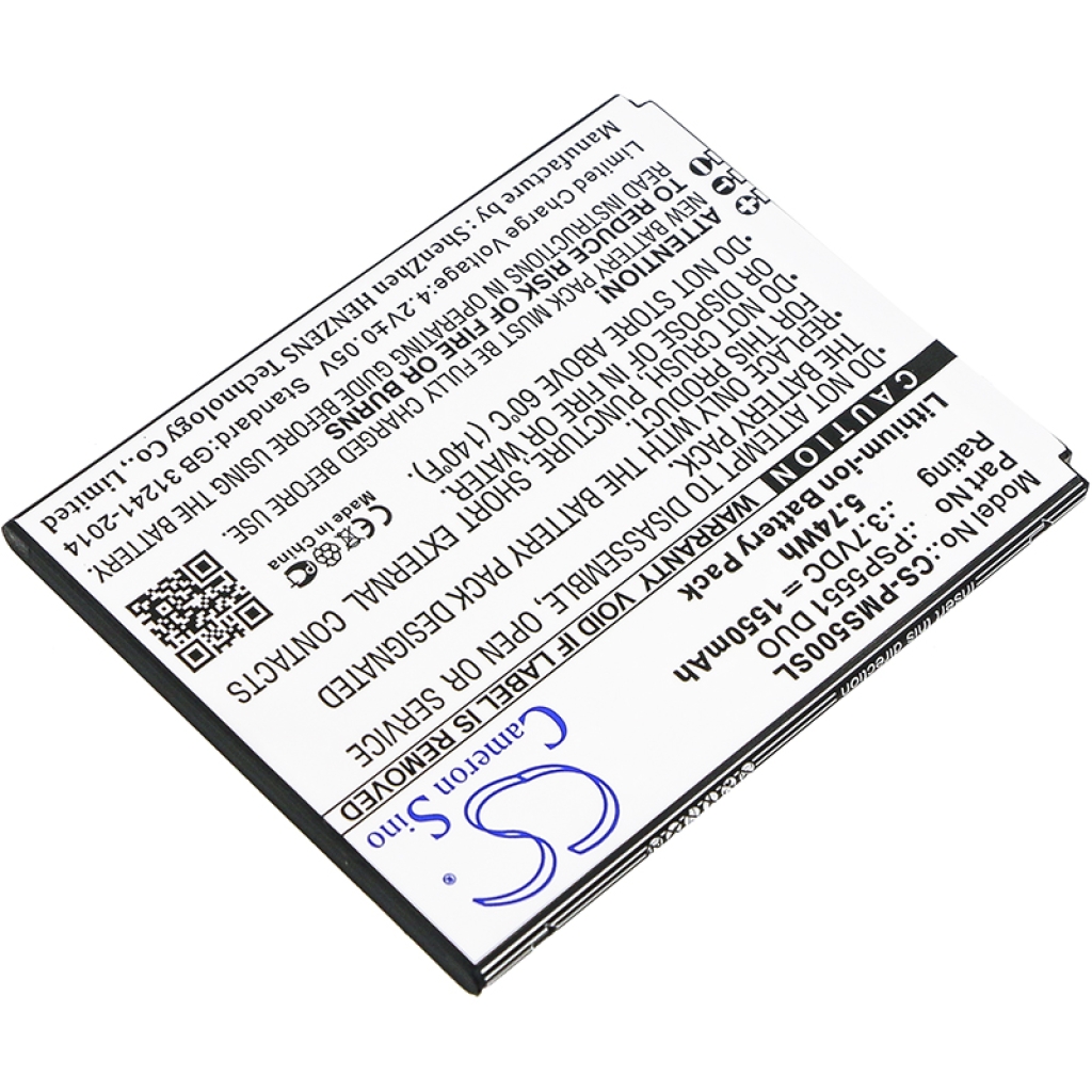 Batería compatible con Prestigio CS-PMS500SL