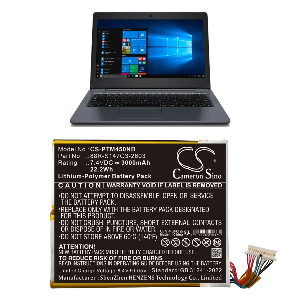 Notebook battery Positivo CS-PTM450NB