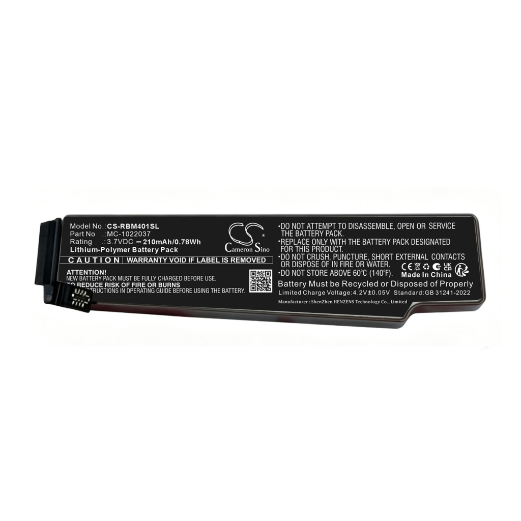 Baterías compatible con Ray-ban Meta Wayfarer Gen1 Wayfarer Gen2 CS-RBM401SL
