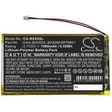 Reemplazo de batería compatible para CREATIVE BA20603R79901,DAA-BA0004