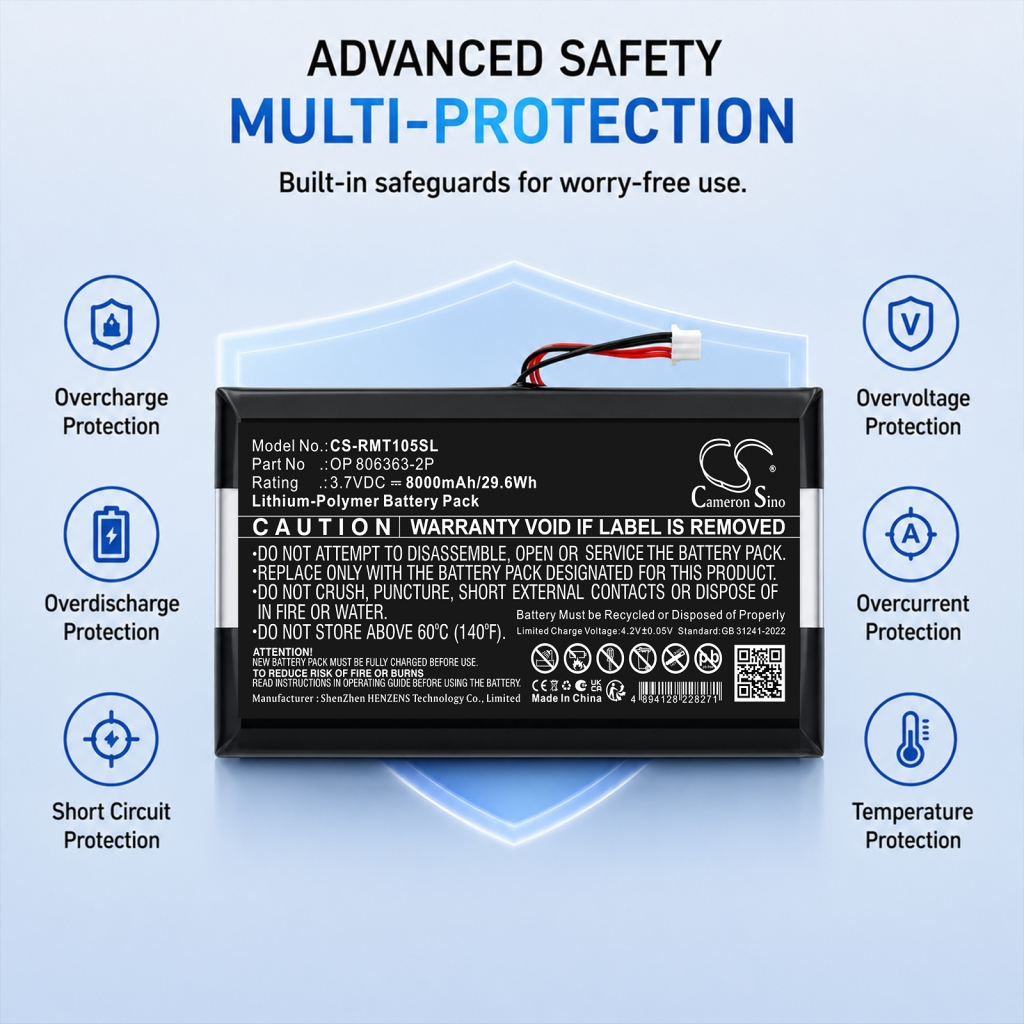 Batería compatible con Rand mcnally CS-RMT105SL