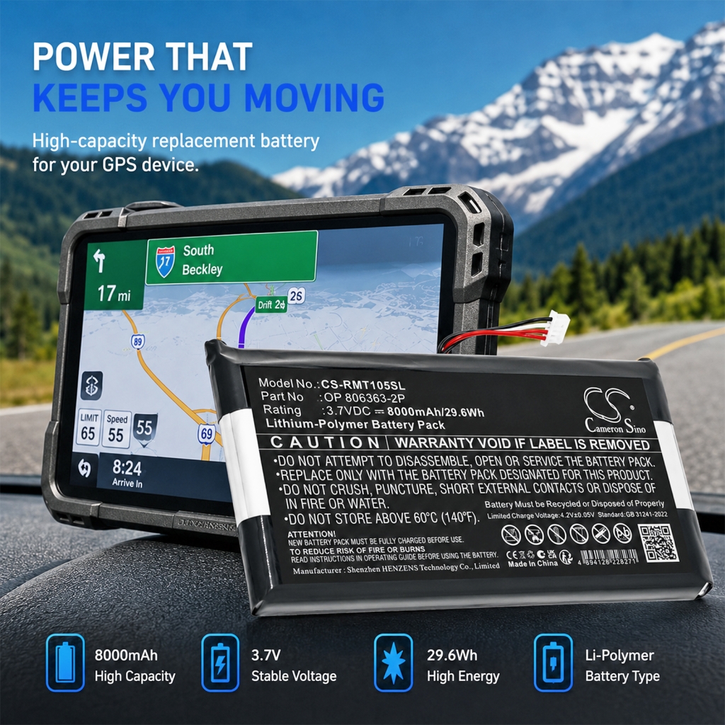 Batería compatible con Rand mcnally CS-RMT105SL