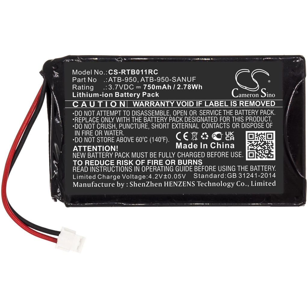 Batería del mando a distancia RTI CS-RTB011RC