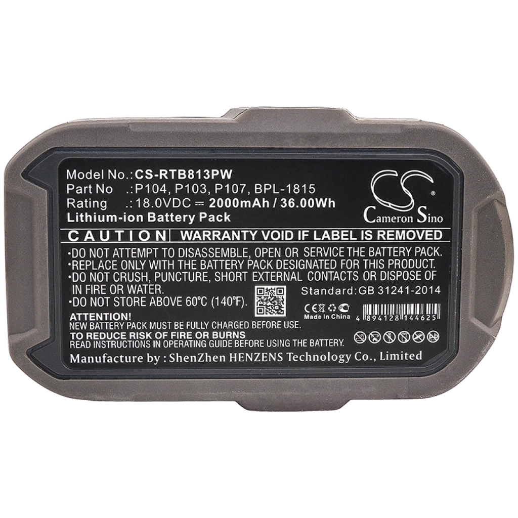 Battery industrial Ryobi P2002