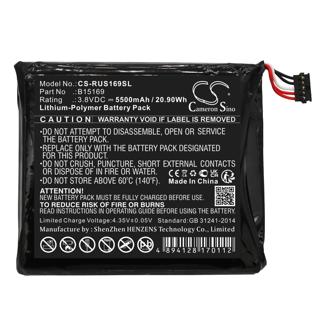 Compatible battery replacement for Ring B15169