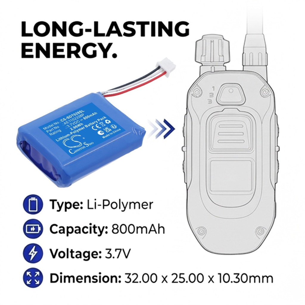 Baterías compatible con Dogtra 280X Transmitter CS-SDT028SL
