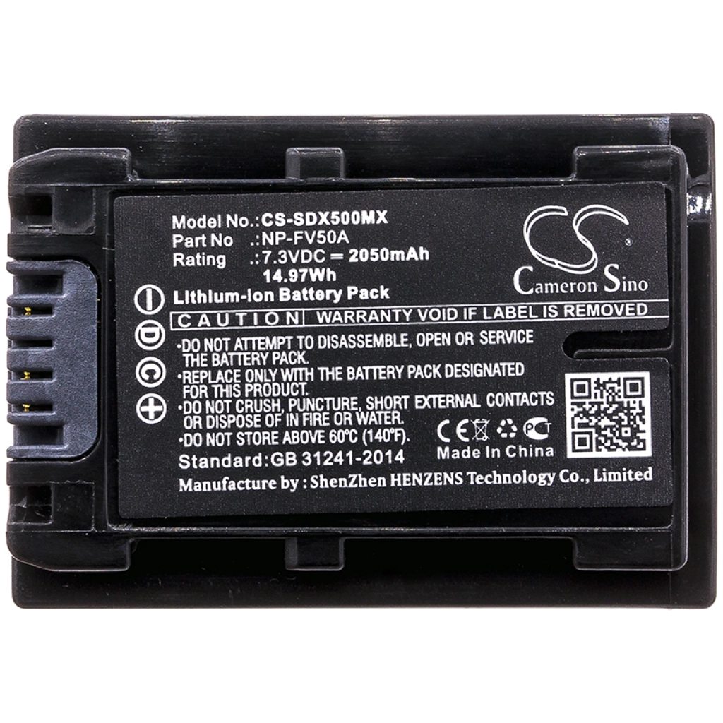 Batería de la cámara Sony CS-SDX500MX