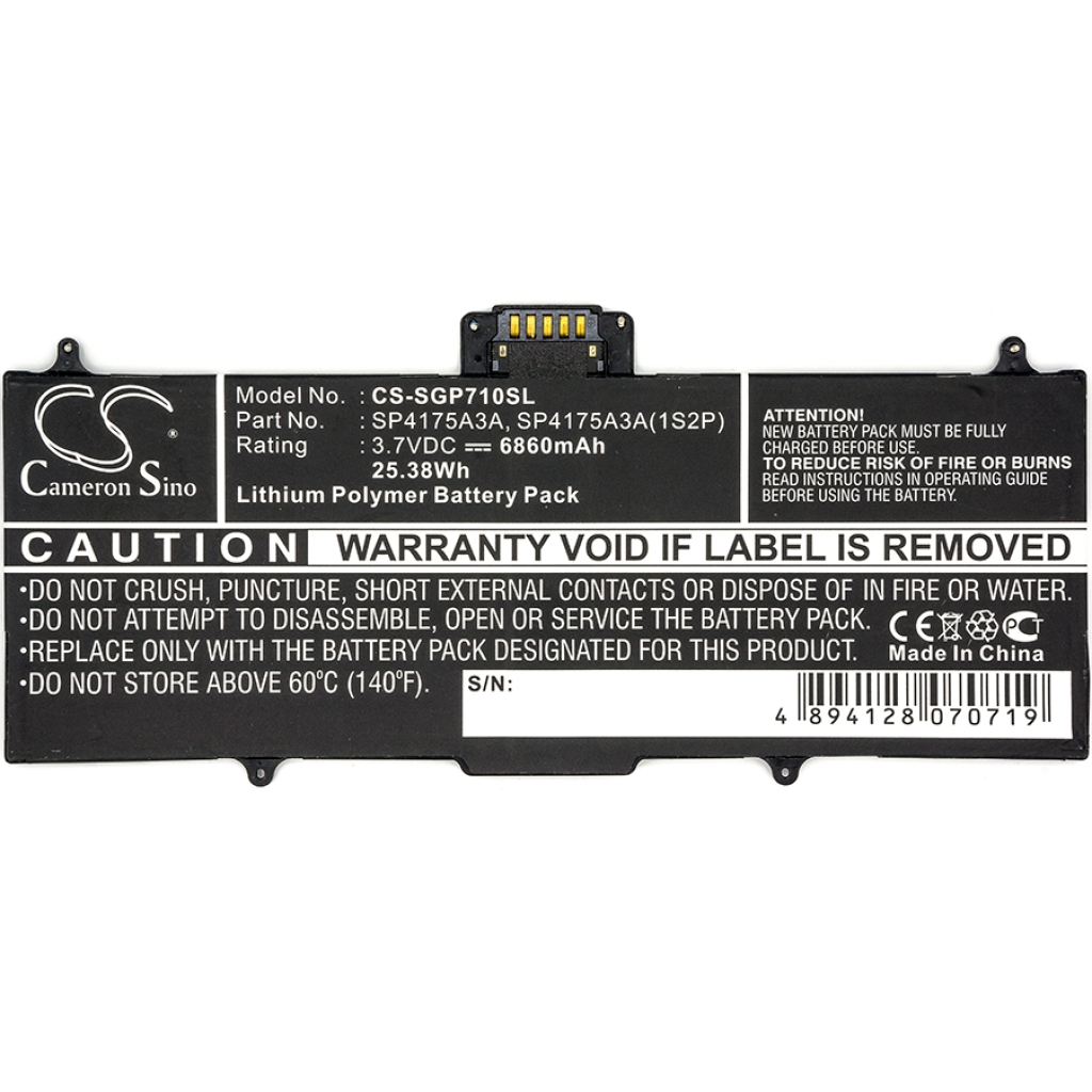 Batería compatible con Samsung CS-SGP710SL