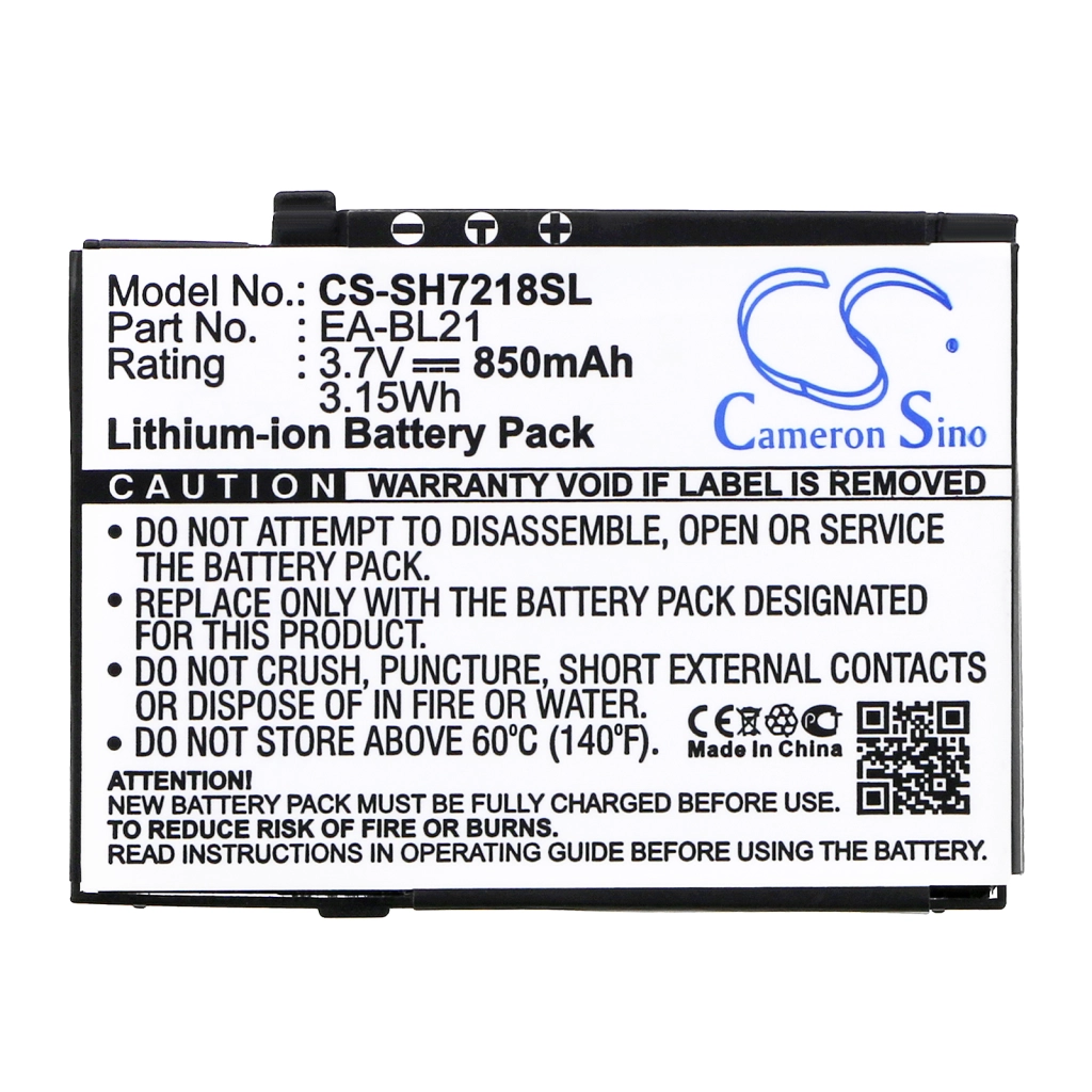Batería del teléfono móvil Sharp CS-SH7218SL