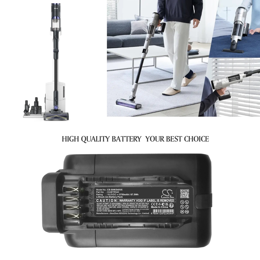 Batería de vacío Shark CS-SHK540VX
