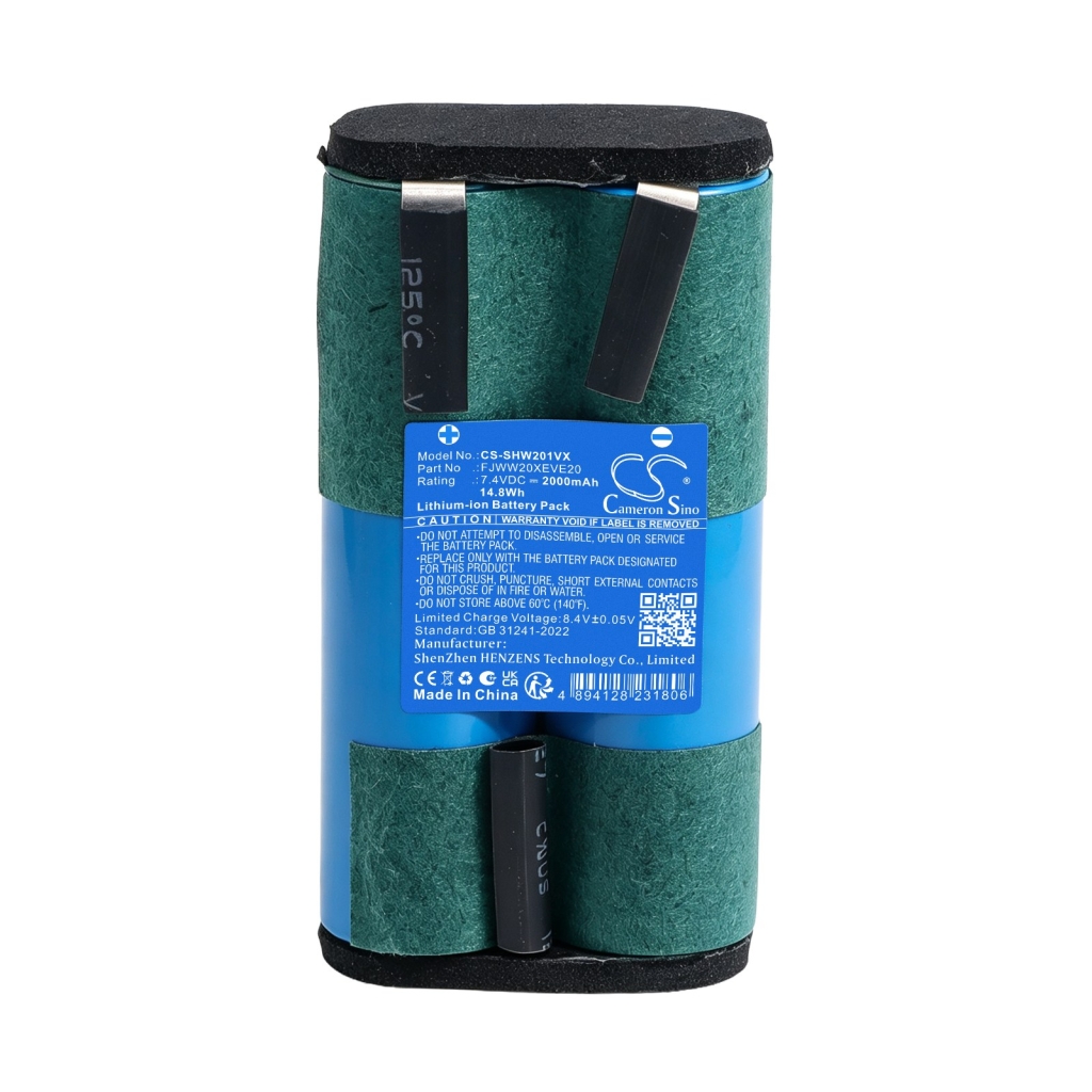 Baterías compatible con Shark HydroDuo WW201 Cordless Wet & Dry Cleane CS-SHW201VX