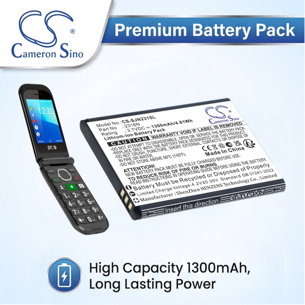 Battery for SPC Jasper 2327N