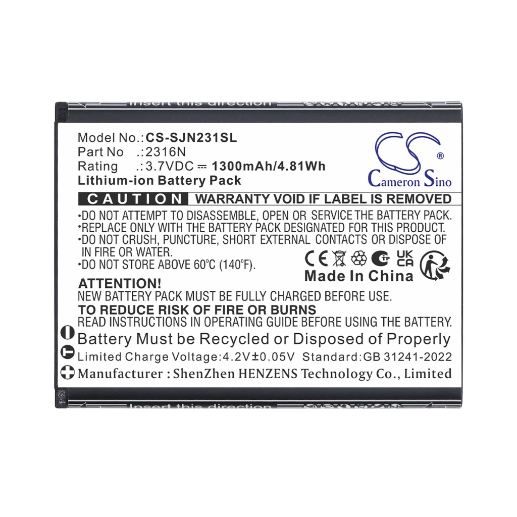 Battery for SPC Jasper 2327N