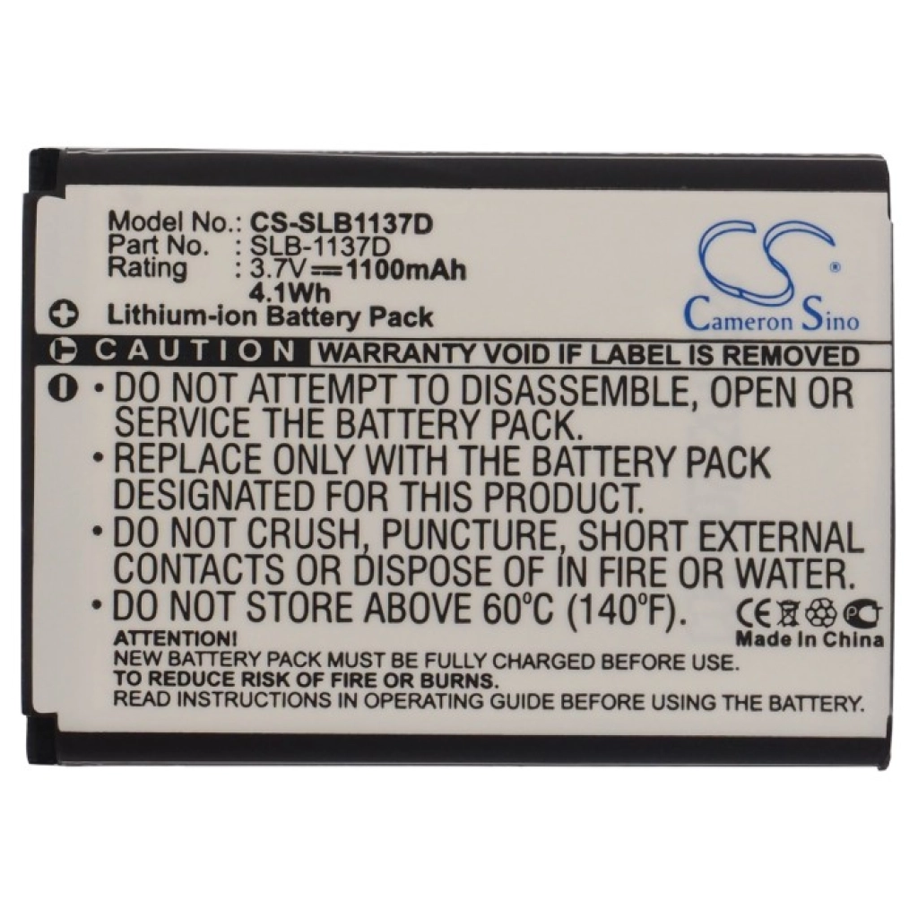 Batería de la cámara Samsung CS-SLB1137D