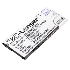 Reemplazo de batería compatible para Samsung EB-BA510ABE,GH43-04563A