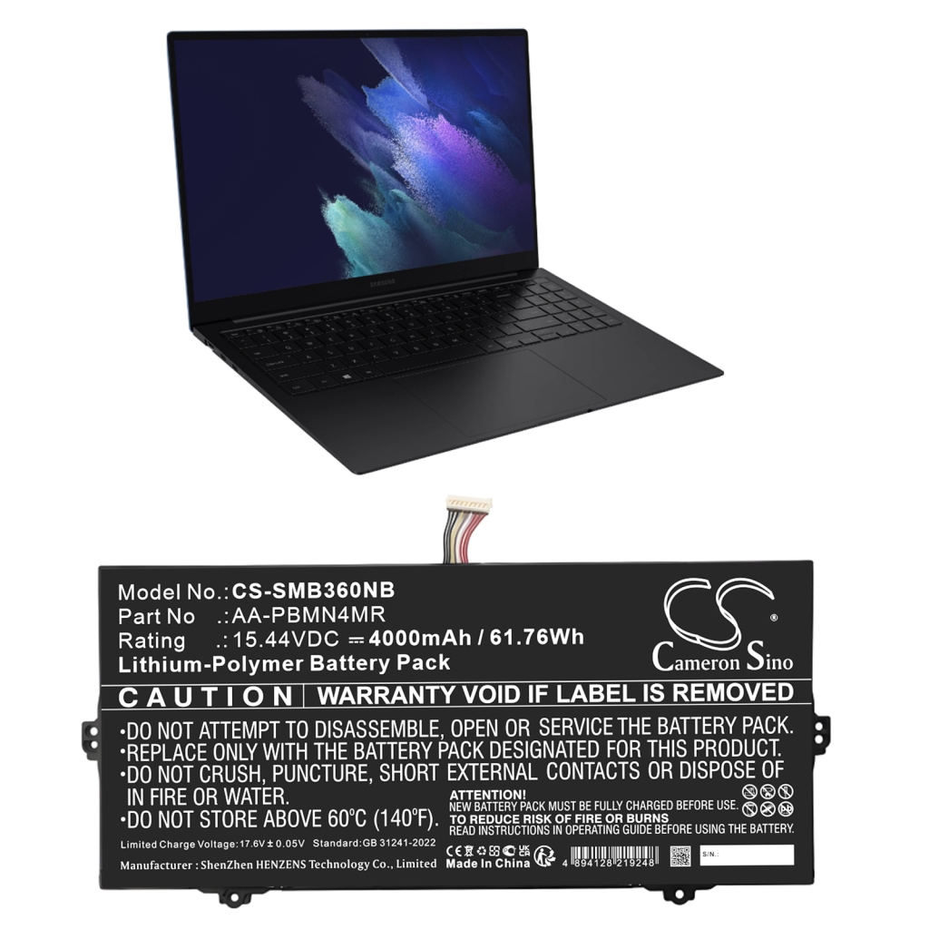 Batería para portátil Samsung CS-SMB360NB